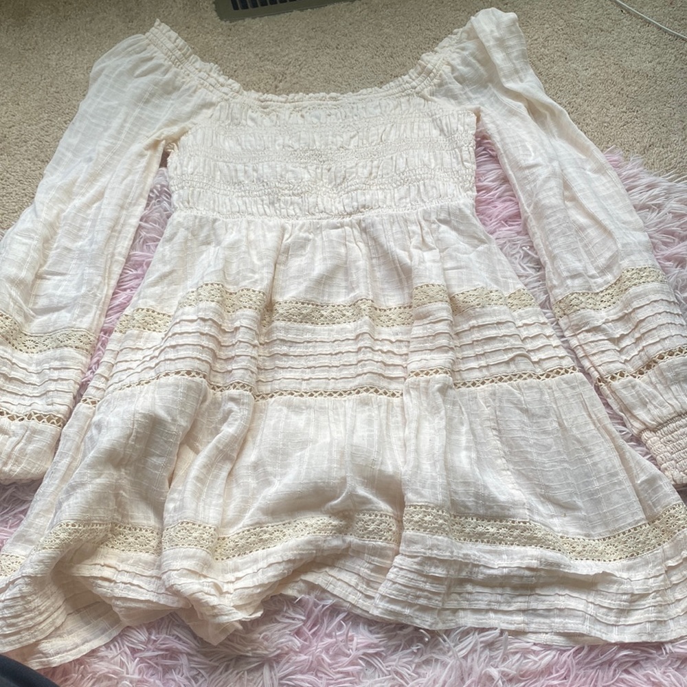 Cream American Eagle Dress